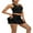 Black, variant on Sociala Women Tennis Dresses Set With Shorts and Pockets Golf Workout Outfits Skirts Sets
