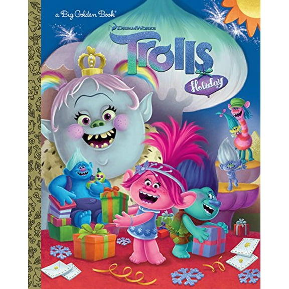 Pre-Owned Trolls Holiday Big Golden Book (DreamWorks Trolls) Paperback