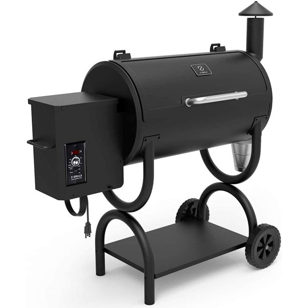 Z GRILLS ZPG550B 590 sq. in. Wood Pellet Grill and Smoker 7in1 BBQ