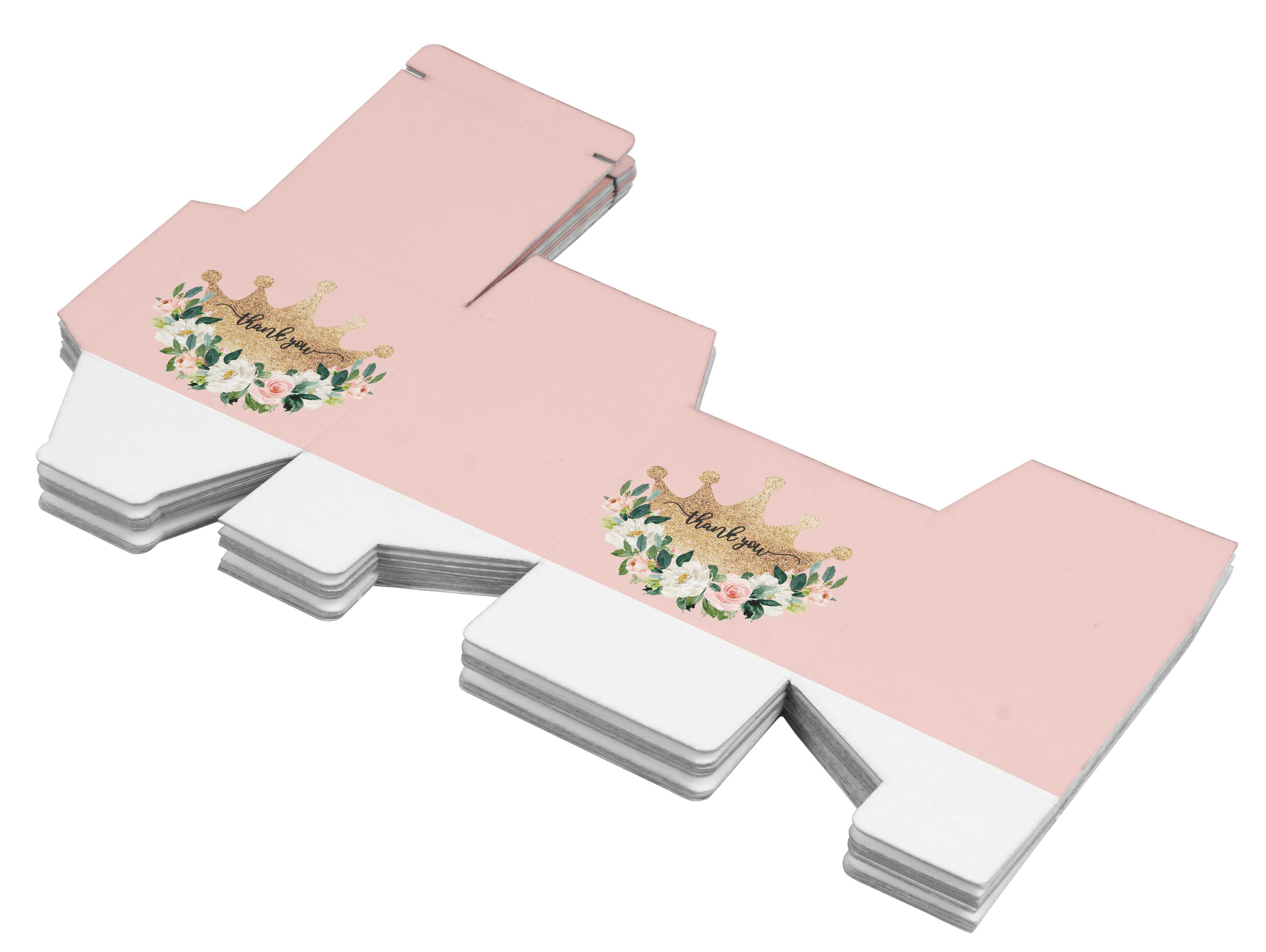 InkdotpotPaper Box -Mini Favor Box ForBaby Shower4x4x4 Inches Paper Gift Boxes, Candy Paper Box For Party Favors, Baby ShowerUnicorn,GirlTheme- Pack Of 20-a