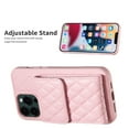 thumbnail image 3 of Nalacover Crossbody Wallet Case for iPhone 11 Pro Max, Back Card Slots Magnetic Button Cover with Adjustable Shoulder Strap Lanyard Kickstand Soft TPU Elegant PU Leather Shockproof Case,Pink, 3 of 6
