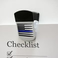 thumbnail image 4 of Thin Blue Line American Flag Refrigerator Fridge Magnet Magnetic Hanging Hook Note Snack Clip, 4 of 4