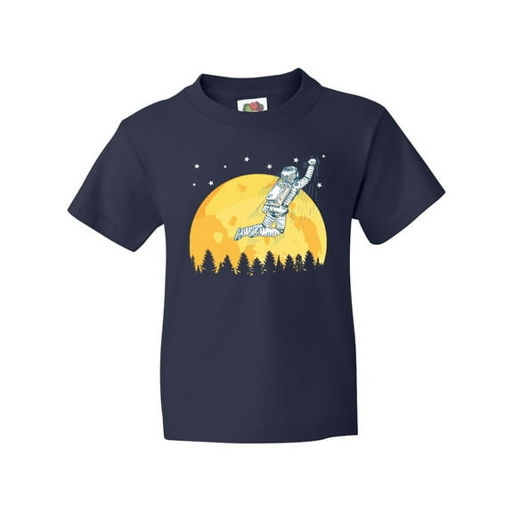 Inktastic Space Outerspace Moon and Astronaut Youth T-Shirt