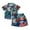 Green, variant on Hiijoy Toddler Boys Hawaii Summer Beach Outfits Lightweight Button-Down Shirt Shorts Set, Sizes 12M-5T