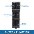 thumbnail image 3 of Interruptor de ventana eléctrica Unique Bargains No.935702T530 para el lado del conductor delantero izquierdo del Kia Optima 2014-2015 en negro, 3 of 7