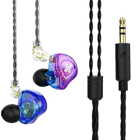 Seitruly AK6 MAX-auriculares con controlador de cobre, cascos con cable desmontables y micrófono, estéreo, HiFi, intrauditivos Cables de audio/vídeo No.01