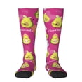 thumbnail image 1 of Fotbe Pink Green Avocado Calcetas Divertidas Estampadas para Hombre y Mujer, Calcetas de Algodón hasta la Rodilla para Caminar, Correr, Enfermería y Embarazo, 1 of 6