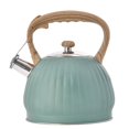 thumbnail image 2 of Hervidor de agua de del té del del acero inoxidable verde de 3.5L, tapa abatible del canalón Soledad Hervidor de agua, 2 of 8