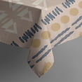 thumbnail image 5 of Brown Geometric Triangle Diamond Pattern Square Tablecloth,Waterproof Square Table Cover,Wipeable Spillproof Washable Table Cover for Home Kitchen Party Decor 42"X42"(107x107cm), 5 of 6