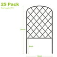 thumbnail image 6 of 25-Panel Toast Shape 27ft Connecting Garden Fence, 24"x13" each, 6 of 6