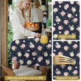 thumbnail image 5 of Pioneer Flower Floral Print Pattern Round Tablecloth 60 X 60 Inch, Wrinkle Resistant Wipeable Table Cloth for Kitchen Dining Picnic Patio Party, 5 of 6