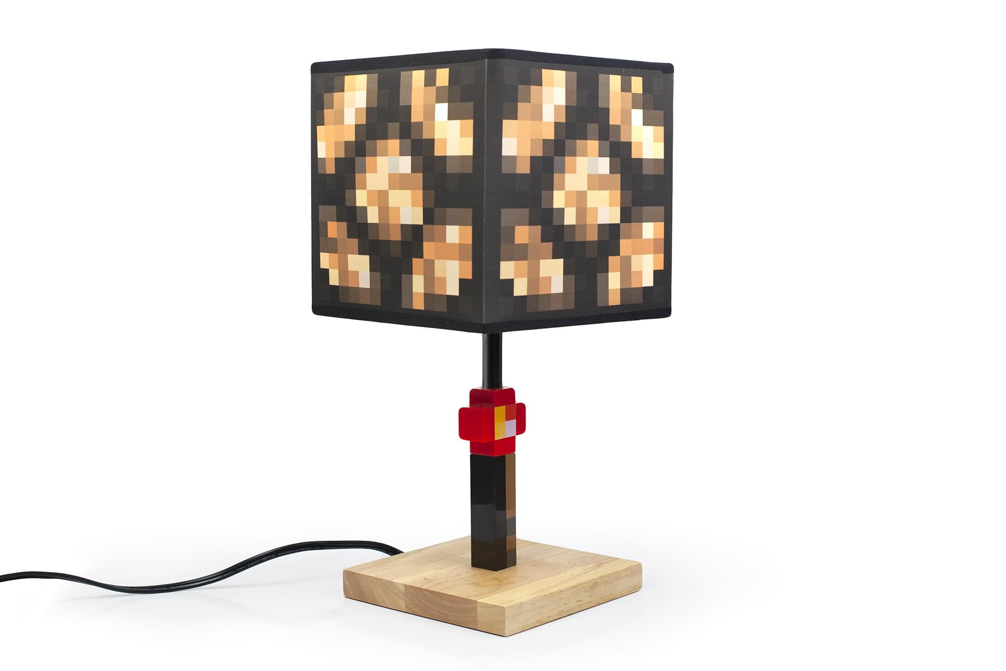 Minecraft Glowstone 14 Inch Corded Desk LED Bedside Night Light Lamp