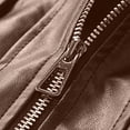 thumbnail image 6 of LYSMORA 2026 Men's Lapel Faux Leather Trucker Bomber Jacket, Snap Chest Flap Pockets Elastic Cuff Hem Oversized Loose Fit Windproof Motorcycle Street Casual Outerwear, 6 of 8