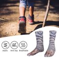 thumbnail image 3 of Calcetines unisex de algodón con estampado de huellas de animales, calcetines elásticos con estampado 3D para pies (gato para adultos), 3 of 8