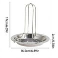 thumbnail image 3 of MesaSe 1pc Stainless Steel Roasted Chicken Rack - Vertical Beer Can Chicken Holder with Detachable Tray for Grilling and Baking - For Outdoor Cooking Enthusiasts - Perfect Gift for BBQ Lo, 3 of 7
