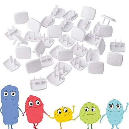 (2pc)Toddle Roo by North States Plug Protectors | Fits Two and Three pronged outlets for Quick Coverage in Seconds | Baby proofing with Confidence (36-Pack, Soft White)
