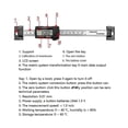 thumbnail image 4 of Stainless Steel Horizontal Vertical Digital Display Ruler Lcd Display Level Caliper 0-15cm, 4 of 5