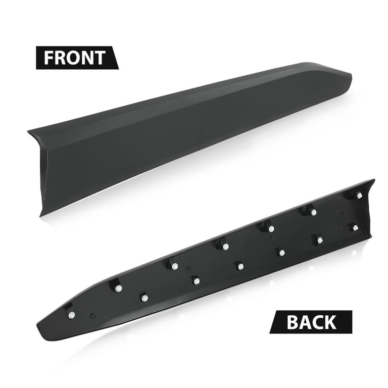 Veloster BLACK/RED Sport C-Pillar Window Plate Set 2pc - Korean Auto