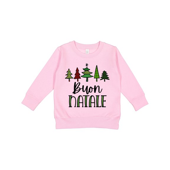 Inktastic Buon Natale Festive Christmas Trees Toddler Sweatshirt