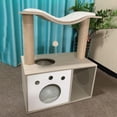 thumbnail image 5 of Cat Litter Box Enclosure Furniture,Indoor Pet Side Table for Cats of 30 pounds, 5 of 6