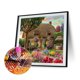 thumbnail image 1 of Kits de pintura de diamante de serie de paisaje de casa de jardín decoración de pared de taladro redondo completo Likrtyny Oficina Multiescena Multifunción, 1 of 8