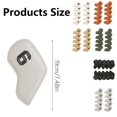 thumbnail image 5 of Jesscasday 10Pcs PU Leather Golfs Iron Head Cover Waterproofs Golfs Headcover Protective Cover, 5 of 20