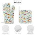 thumbnail image 4 of Excavator Fire Truck Racing Oven And Pot Holders Sets, Heat Resistant Pads Kitchen Decor for Cooking Baking BBQ Grilling, Christmas Kitchen Gifts, 4 of 6