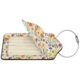 thumbnail image 4 of Rocae Insects In Plants for Leather Luggage Baggage Tags ID Label Privacy Cover ID Label with Stainless Steel Loop and Address Card, 4 of 5