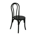 thumbnail image 2 of Merrick Lane Thonet Style Solid Wood Dining Chair with Stackable Design and Elegant Finish in Black, 2 of 11