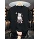 thumbnail image 1 of Camiseta informal de cuello redondo para hombre con estampado de gatitos, 100 % algodón, ligera elasticidad, corte regular, manga corta de verano, moderna y versátil, ideal para uso diario - 220 g/m², 1 of 6