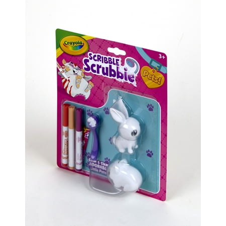 Crayola Scribble Scrubbie Pets Pack Coloring Set, Beginner Unisex Child