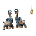 thumbnail image 1 of Escultura Moderna De Elefante De Resina Y Calabaza De Latón, Adorno Artístico Coleccionable Para Escritorio, Estantería, Hogar, Oficina, Decoración Del Festival De Primavera., 1 of 8