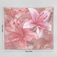 JINGDS Pink Lilies2165 Tapestry, Funny Tapestry Wall Hanging, Large