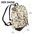 thumbnail image 2 of Disketp Monkeys Swinging from Palms Mochila de Cuero para Mujer, Bolso de Espalda Antirrobo con Estilo para Viaje, Trabajo y Uso Diario, 2 of 4