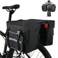 thumbnail image 5 of Bicycle Rear Rack Bag - 25L Large Capacity Bike Trunk Bag with Reflective Strips, Anti-Tear Polyester, Stable Hooks & Straps for Commuting, Touring, Shopping, 5 of 7