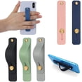 thumbnail image 1 of IBAOLEA Phone Loop Finger Holder, 5 Pcs Phone Grip Holder, Finger Cell Phone Grip, Silicone Phone Finger Strap, Telescopic Mobile Phone Holder for All Smartphones (5 Colors) - -, 1 of 7