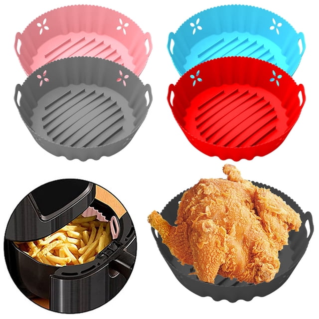 YAOMOBB Cake Mold Easy to Clean Baking Pan Non Stick Silicone Multifunction Portable Frying Pot Liner Roasting Tray Kitchen Gadget Roasting Tray