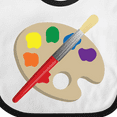 thumbnail image 4 of Inktastic Artist Palette and Brush Boys or Girls Baby Bib, 4 of 4