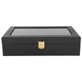 thumbnail image 1 of Watch Box, 12 Slot Watch Box Wooden Watch Box, Elegant Watch Storage Case for Home, 1 of 7