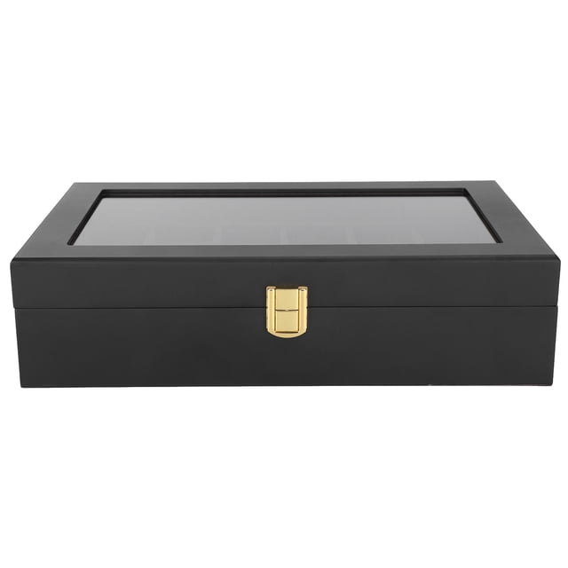 Watch Box, 12 Slot Watch Box Wooden Watch Box, Elegant Watch Storage Case for Home