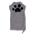 thumbnail image 2 of Microfiber Pet Grooming Gloves Absorbent Soft Bath Mitt for Dogs and Cats, 2 of 9