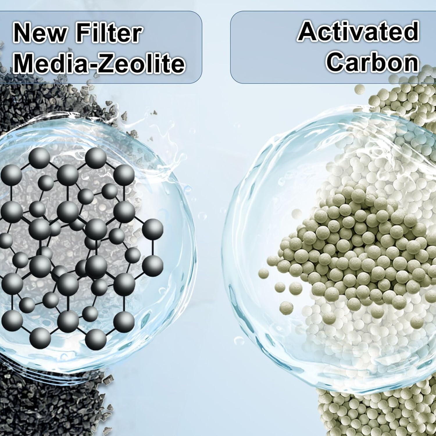 Driamor Aquarium Filter Cartridges with Carbon & Zeolite for Top Fin Silenstream PF-L, PF20, PF30, PF40, PF75, 16 Pack