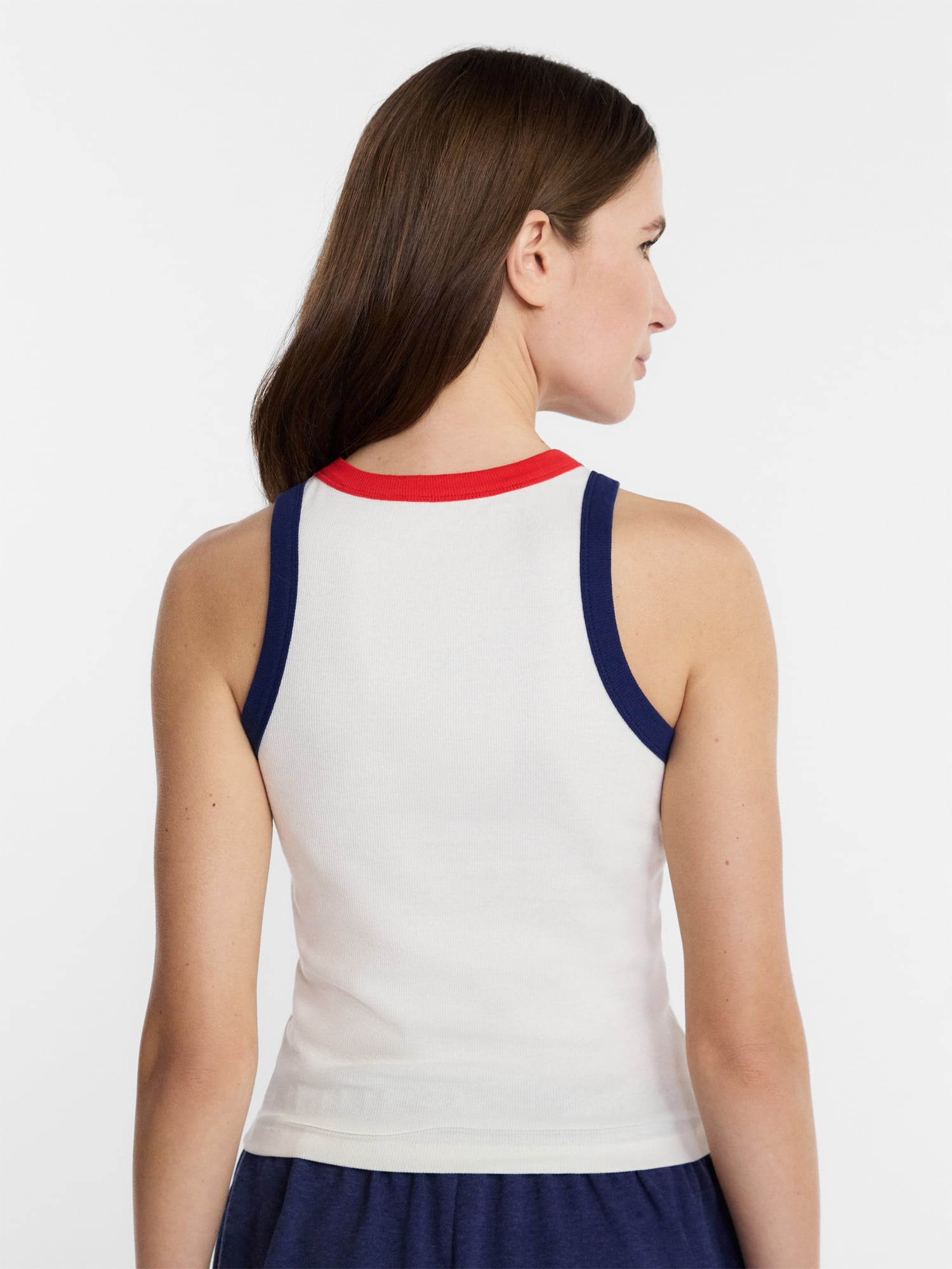 Disney Women's Mickey USA Flag Graphic Tank Top, Sizes XXS-XXL