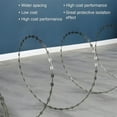 thumbnail image 7 of 50 ft Double Helix Wire Barbed Wire Fence,1 Rolls Galvanized Razor Wire Roll,Silver Steel Fencing for Garden,Yard and Perimeter Security, 7 of 7