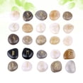 thumbnail image 3 of Masteelf 25pcs Natural Engraved Rune Stones Pebble Sets Fortune Telling Divination Stones (Random Color), 3 of 8