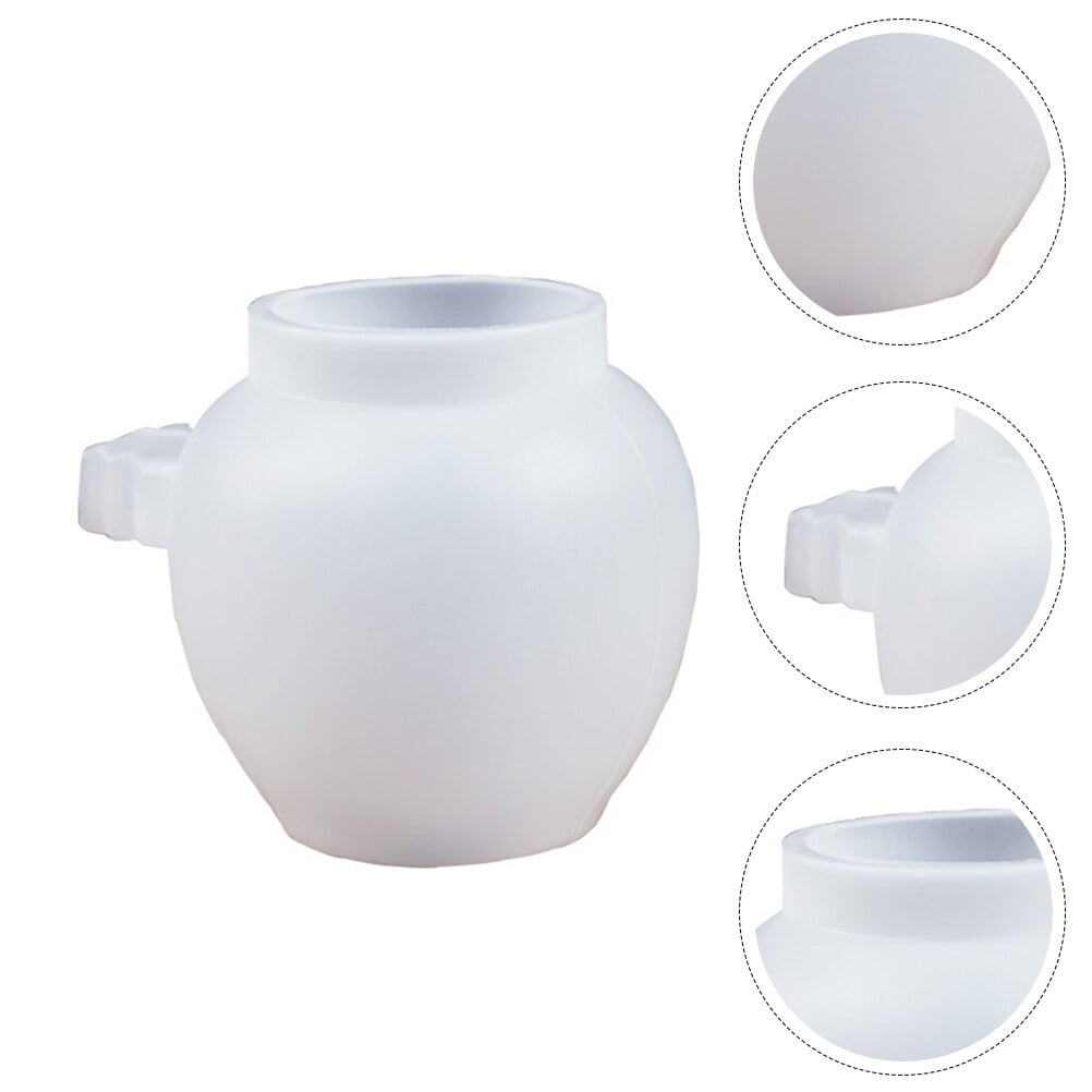EXHUMKY 15Pcs Bird Feeding Container White Plastic Compact Space Saving Feeder