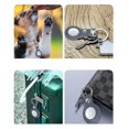 thumbnail image 5 of fundas compatibles con Air Tag, funda de piel sintética con llavero y llavero, color marrón, 5 of 5