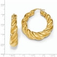 thumbnail image 2 of 925 Sterling Silver Gold Plaqué Boucles d'Oreilles Boucles d'Oreilles Torsadées Ensemble Rond, 2 of 6