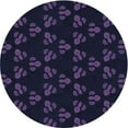 thumbnail image 1 of Ahgly Company Machine Washable Indoor Round Transitional Midnight Gray Area Rugs, 5' Round, 1 of 7