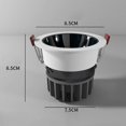thumbnail image 4 of Downlight Recessed Anti-Dizziness Lighting,CCT Adjustable Dimmable Recessed Lights Fixture with Junction Box, Ceilling Light with Junction Box, 4000K,, 4 of 4